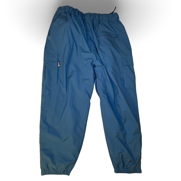 Nomadika Oversize Snowboard Ski Pants Blue Cargo XL Built-in Belt Zipper Vents - Picture 7 of 12